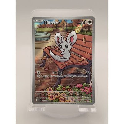 2025 Pokemon Black Bolt Minccino Illustration Rare trading card, front