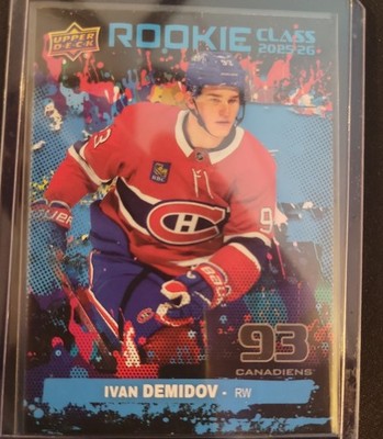 2025 Upper Deck Ivan Demidov trading card, front