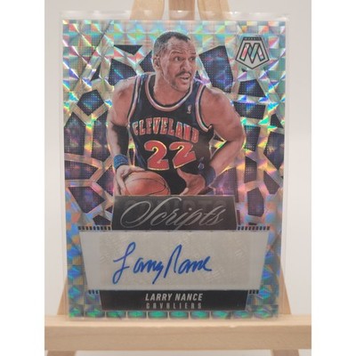 2024 Panini Mosaic Larry Nance Cracked Ice trading card, front