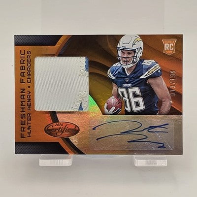 2016 Panini Certified Football Hunter Henry trading card, front