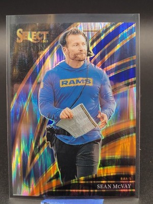 2025 Panini Select Sean McVay Blue trading card, front
