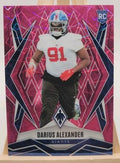 2025 Panini Phoenix Darius Alexander Pink trading card, front