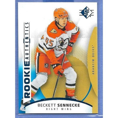 2025 Upper Deck Beckett Sennecke trading card, front