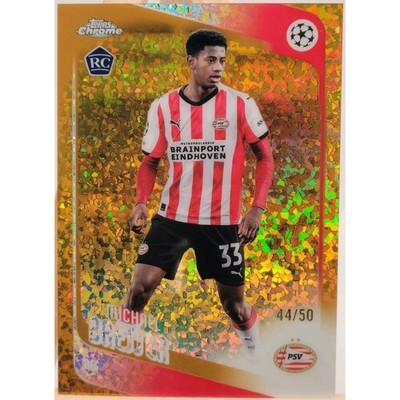 2025-26 Topps Chrome UEFA Champions League Michael Bresser Gold Mini Diamonds trading card, front