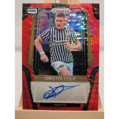 2025 Prizm FIFA Soccer Signatures Christos Tzolis ['Autograph', 'On Card Auto', trading card, front