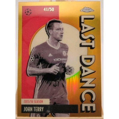 2026 Topps Chrome John Terry Gold Refractor trading card, front