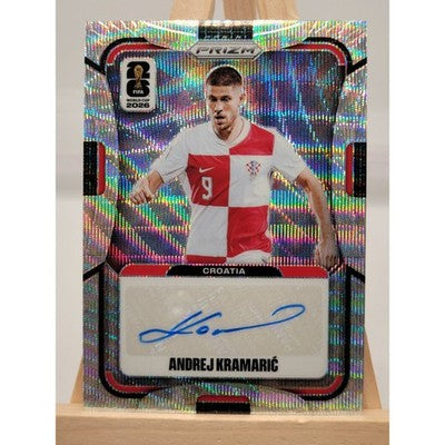 2026 Panini Prizm FIFA World Cup 2026 Signatures Andrej Kramarić Mojo trading card, front