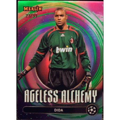 2024-25 Topps Merlin Uefa Ageless Alchemy Dida #AA - 20 Green/99 trading card, front