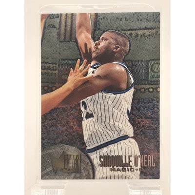 1995 Fleer Metal Shaquille O'Neal trading card, front