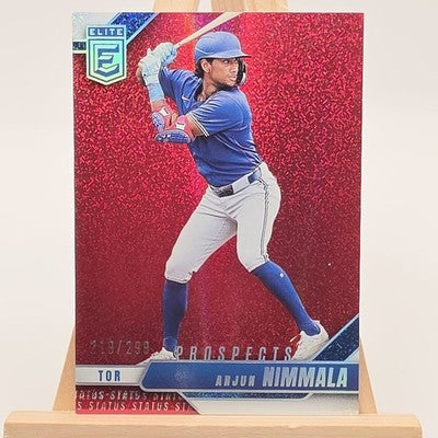 2026 Panini Donruss Elite Baseball Prospects Arjun Nimmala Status Sparkle trading card, front