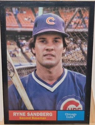 1961 Topps Archives Ryne Sandberg Black Foilboard trading card, front