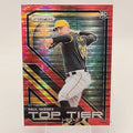 2024 Panini Prizm Baseball Paul Skenes Red Pulsar trading card, front