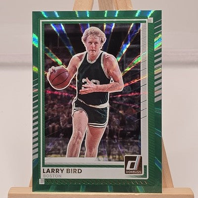 2025 Panini Donruss Basketball Larry Bird Green trading card, front