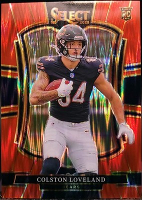 2025 Select Coleston Loveland #172 Red Shock /249 trading card, front