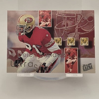 1995 Fleer Ultra Ultra Star Deion Sanders trading card, front
