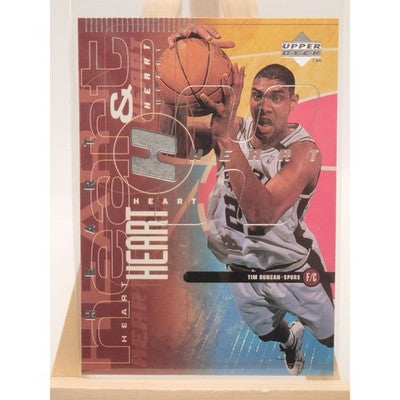1998 Upper Deck Tim Duncan trading card, front