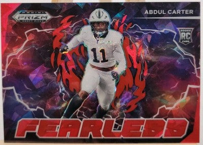 2025 Panini Prizm Draft Picks Abdul Carter Ice Prizm trading card, front