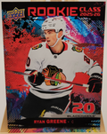 2025-26 Upper Deck Series 2 Ryan Greene Red trading card, front