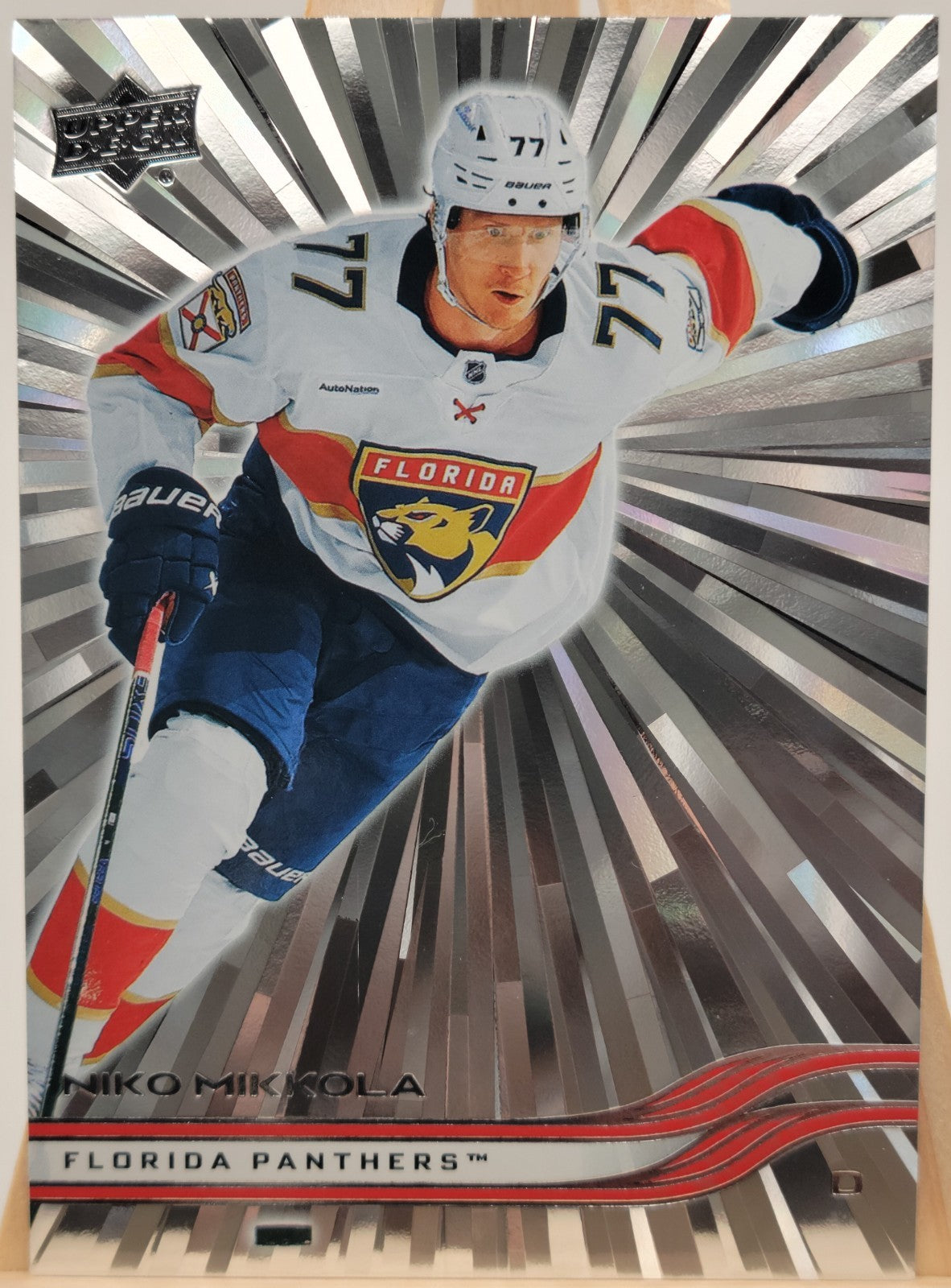 2025-26 Upper Deck Series 2 - Niko Mikkola #561 Outburst trading card, front